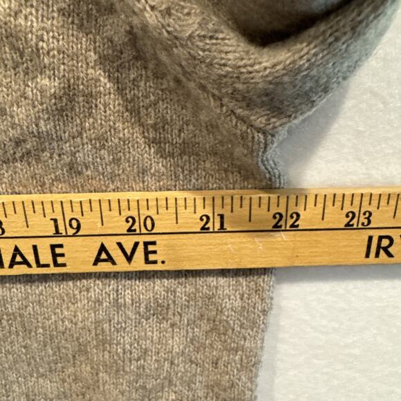 J Crew Sweater Mens L Beige 100% Lambs Wool Shawl Collar Preppy Office Casual - Picture 4 of 7